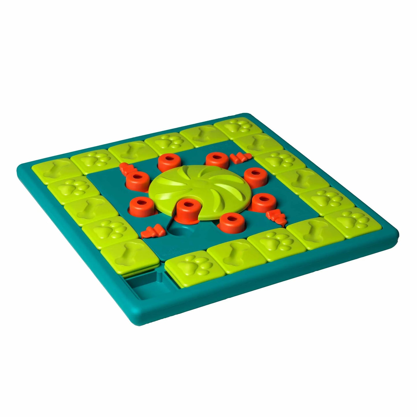{{ Nina Ottosson MultiPuzzle Interactive Treat Dog Puzzle Toy Blue Level 4 }} dog and cat toy from ZoomieGood.
