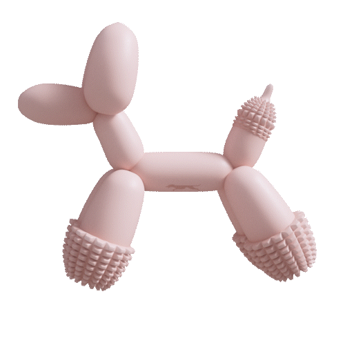 {{ Balloon Dog Toy Pink }} dog and cat toy from ZoomieGood.