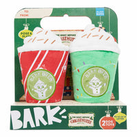 {{ BARK Fa-La-La-Lattes Plush Dog Toy 2pc }} dog and cat toy from ZoomieGood.