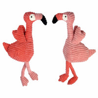{{ Multipet Corduroy Flamingo Plush Dog Toy 17" }} dog and cat toy from ZoomieGood.