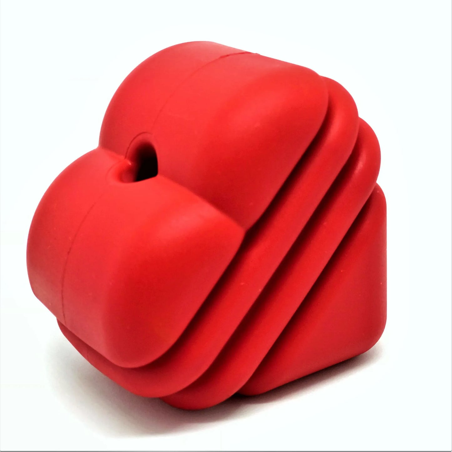 {{ MKB Heart on a String Ultra-Durable Durable Rubber Chew Toy, Reward Toy, Tug Toy, and Retrieving Toy }} dog and cat toy from ZoomieGood.