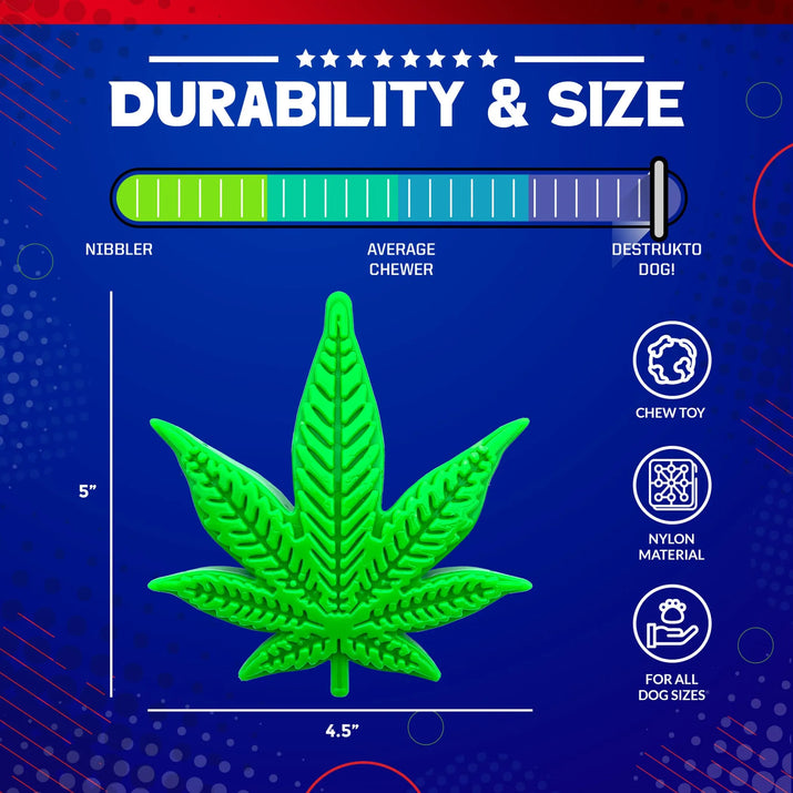 {{ MKB Colorado Maple Leaf Durable Nylon Dog Chew Toy for Aggressive Chewers }} dog and cat toy from ZoomieGood.