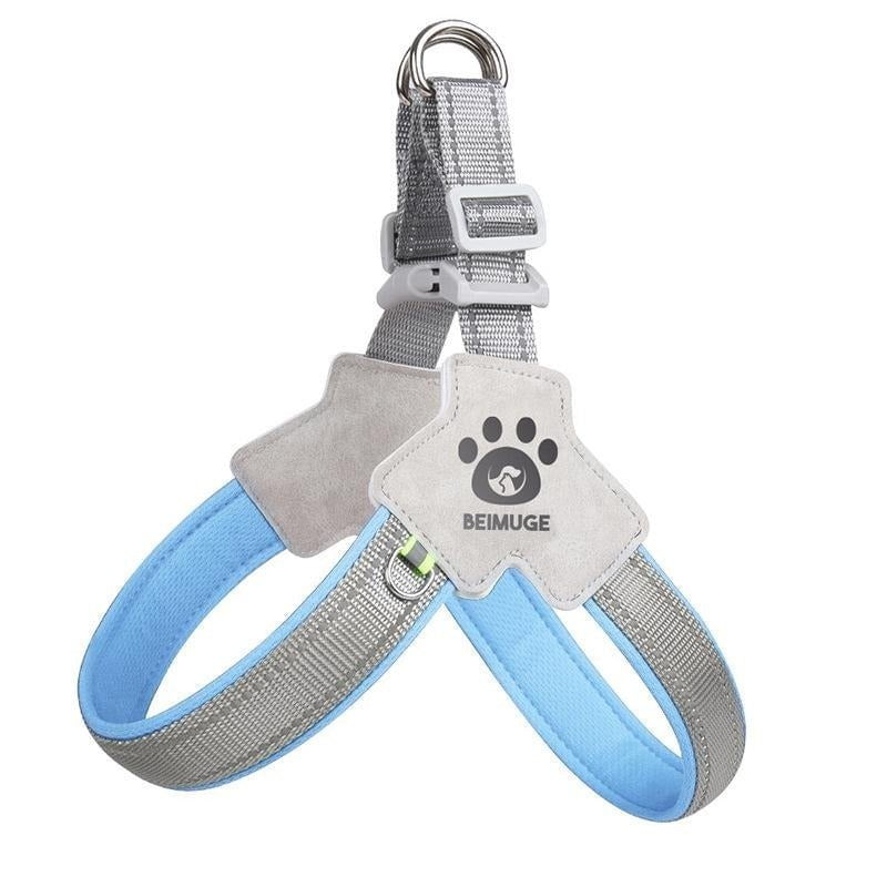 Adjustable Dog Harness Blue / S Adjustable Dog Harness – Reflective, Breathable, Secure Fit