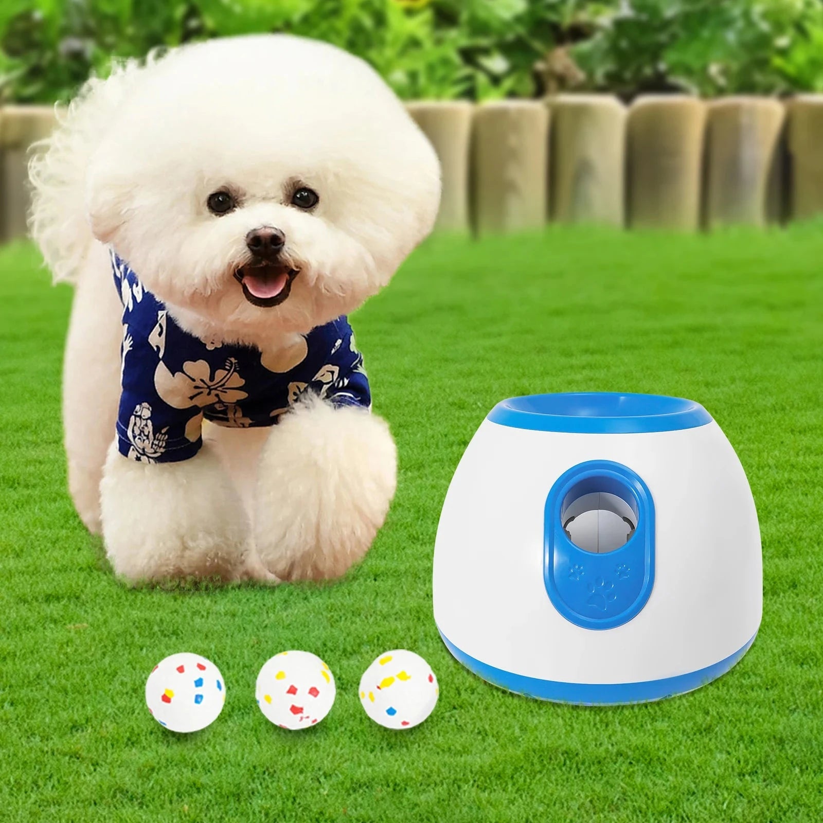 Automatic Dog Ball Launcher United States / Blue Automatic Dog Ball Launcher – 10–30ft Adjustable
