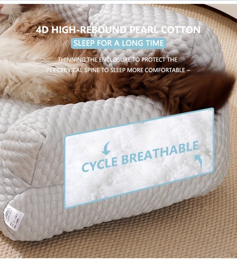 Cooling Pet Sofa Bed Blue / United States Cooling Pet Sofa Bed – Breathable & Washable Comfort