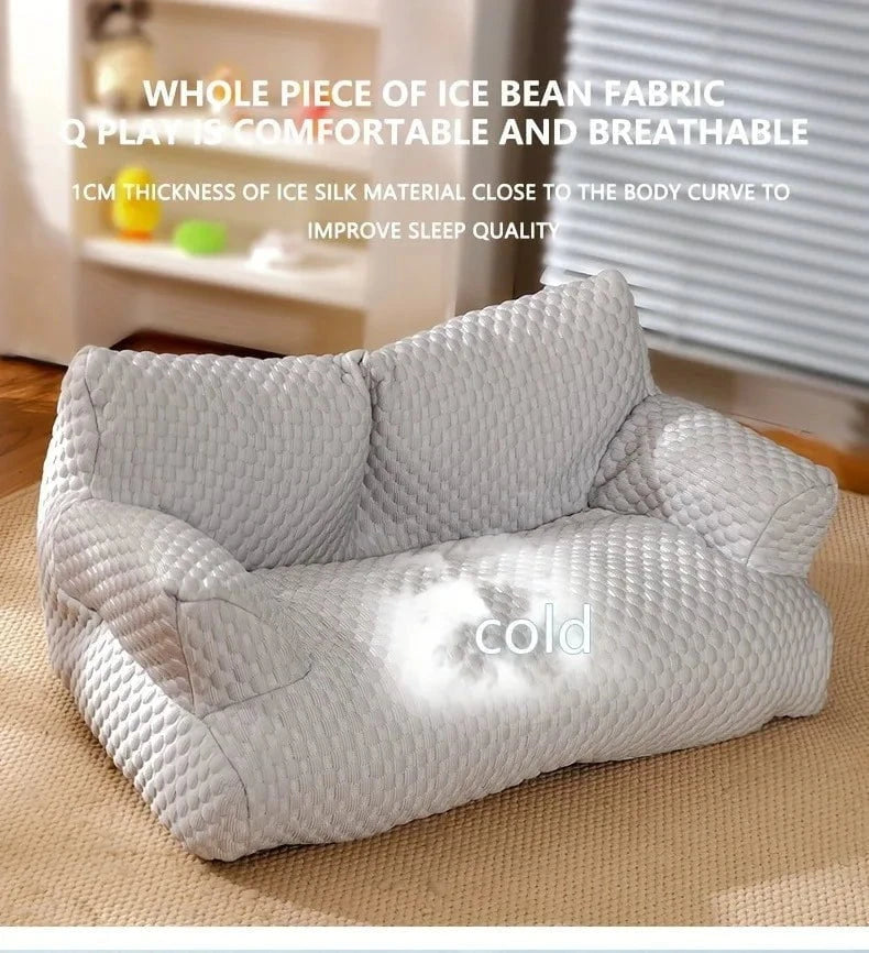 Cooling Pet Sofa Bed Blue / United States Cooling Pet Sofa Bed – Breathable & Washable Comfort