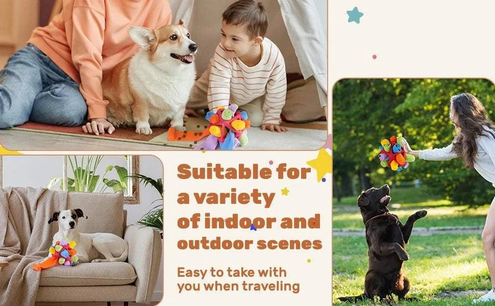 Dog Snuffle Ball Dog Snuffle Ball – Slow Feeder & Treat Puzzle Toy