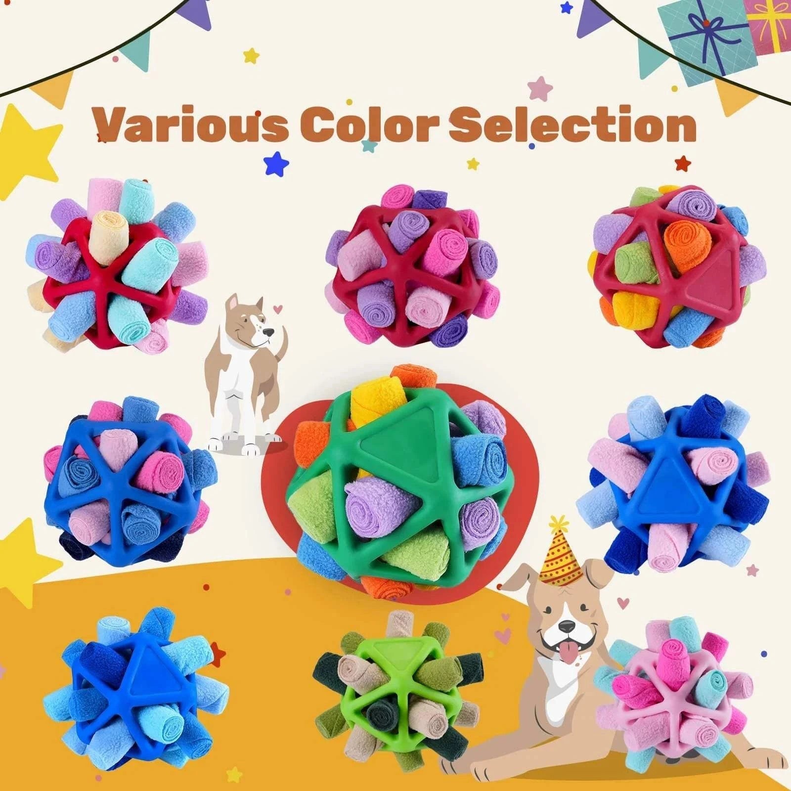Dog Snuffle Ball Dog Snuffle Ball – Slow Feeder & Treat Puzzle Toy