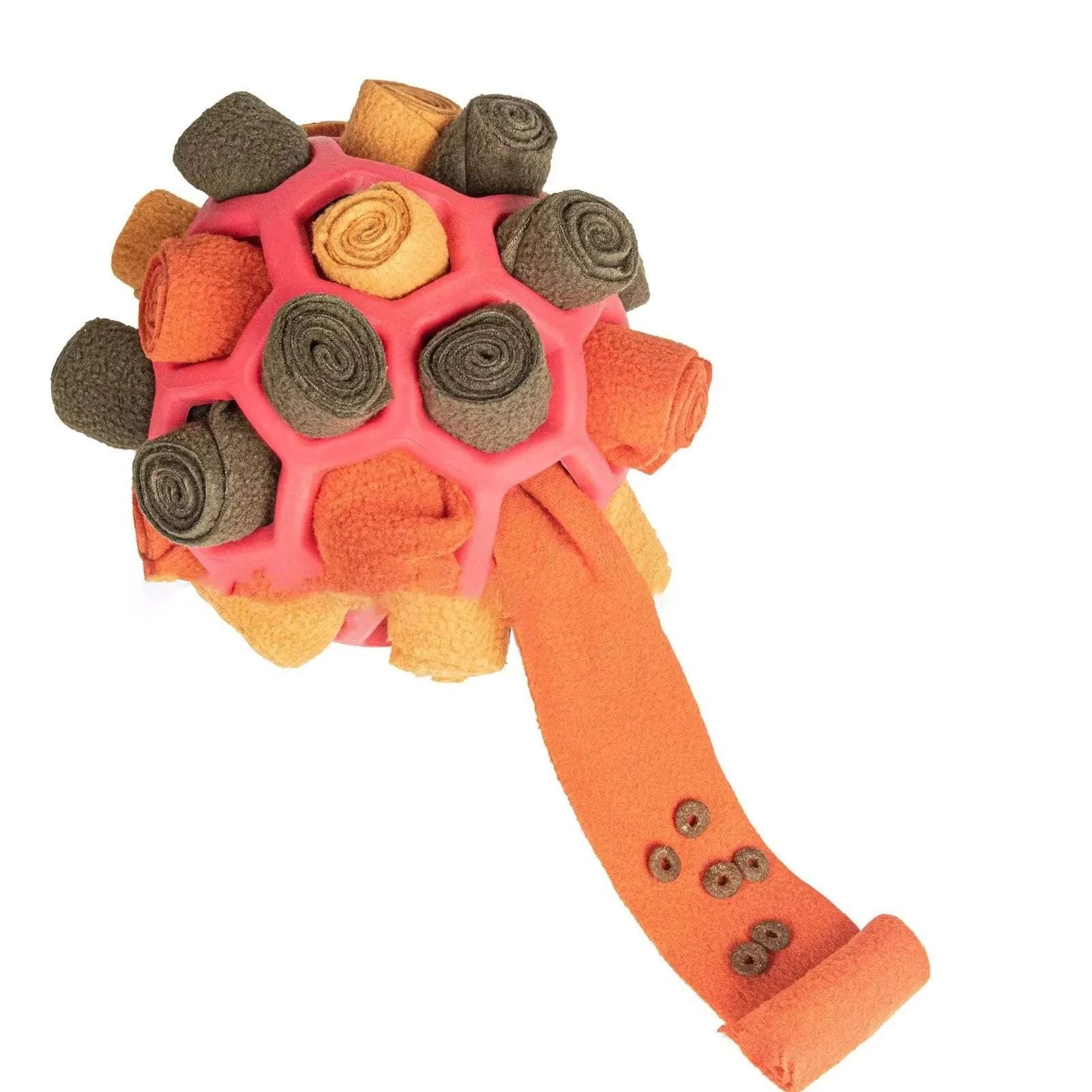 Dog Snuffle Ball Light Orange Dog Snuffle Ball – Slow Feeder & Treat Puzzle Toy