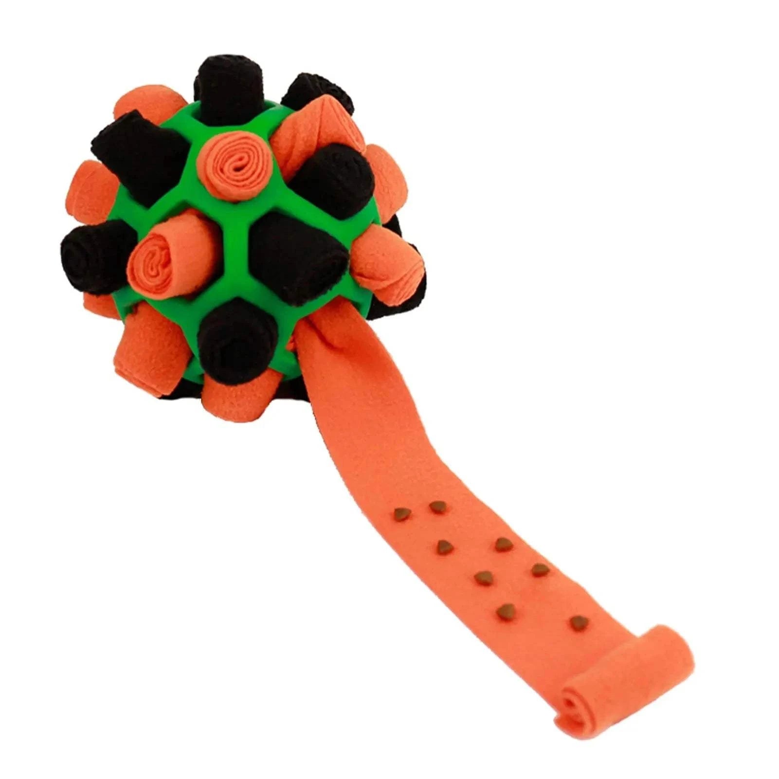 Dog Snuffle Ball Orange Dog Snuffle Ball – Slow Feeder & Treat Puzzle Toy