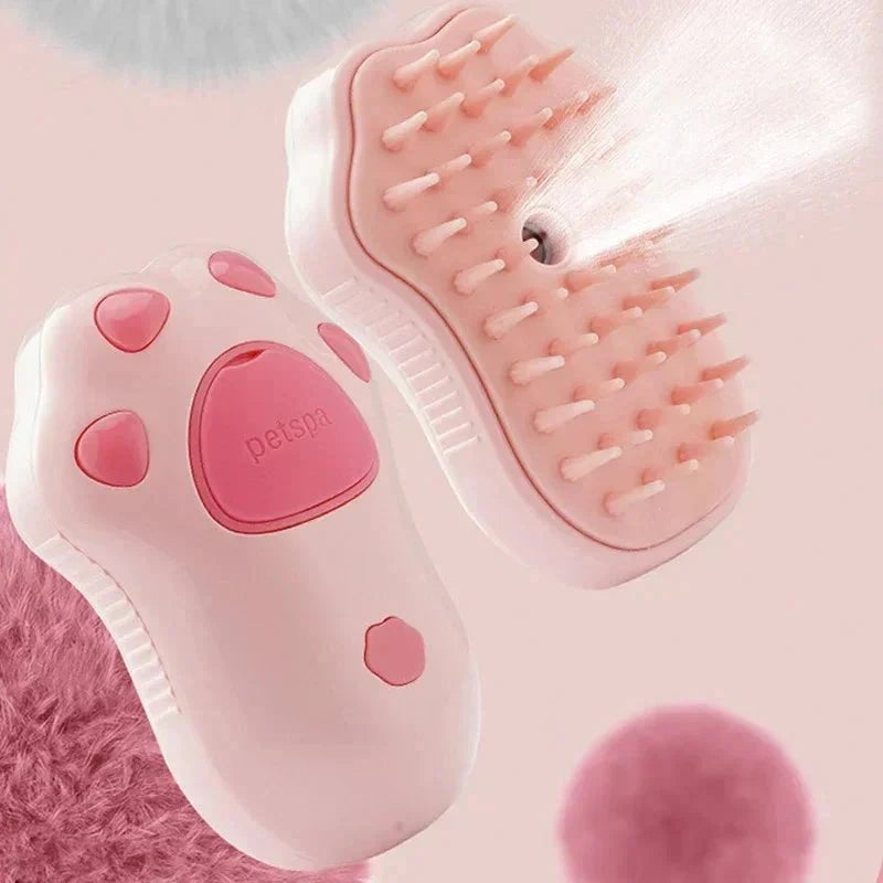 Dog Steam Brush Electric Dog Steam Brush – 3-in-1 Grooming Comb
