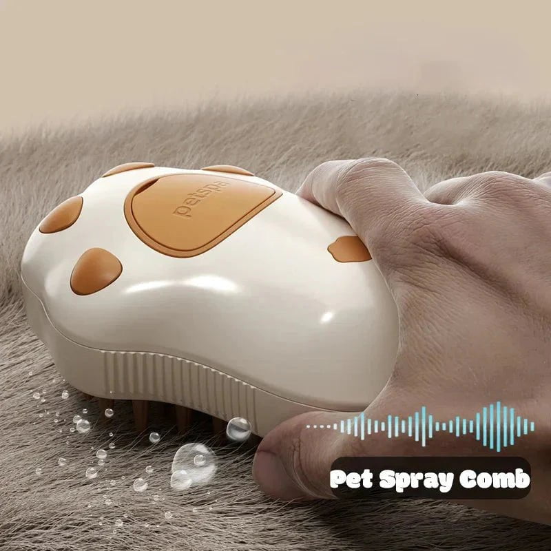 Dog Steam Brush Electric Dog Steam Brush – 3-in-1 Grooming Comb