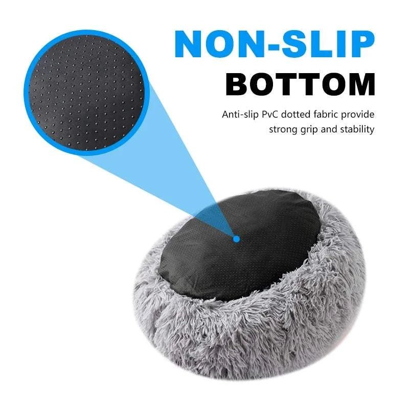 Donut Dog Bed Fluffy Donut Dog Bed – Calming & Washable Nest