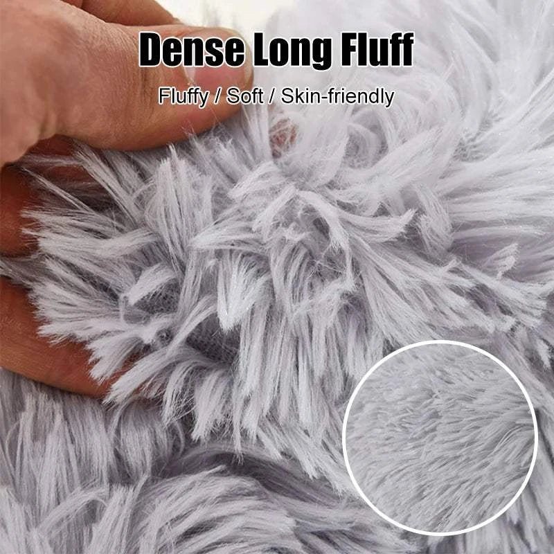 Donut Dog Bed Fluffy Donut Dog Bed – Calming & Washable Nest