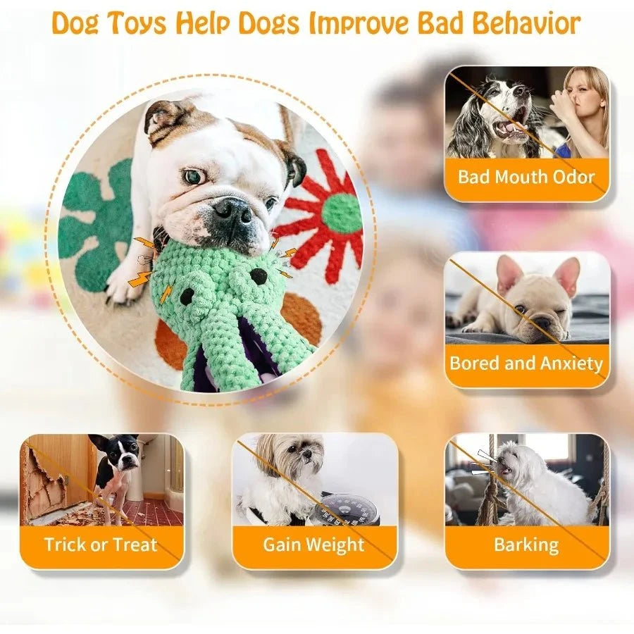 Plush Dog Toy United States Large Squeaky Plush Dog Toy – Daily Fun & Training