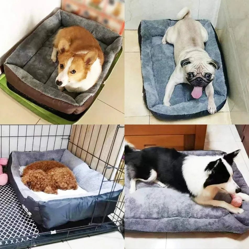 Orthopedic Dog Bed Large Waterproof Pet Bed – Washable Plush Mat