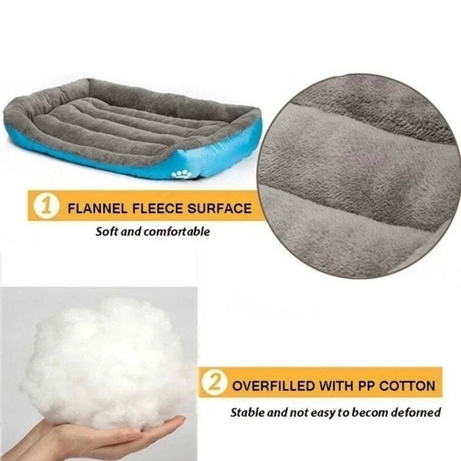 Orthopedic Dog Bed Large Waterproof Pet Bed – Washable Plush Mat