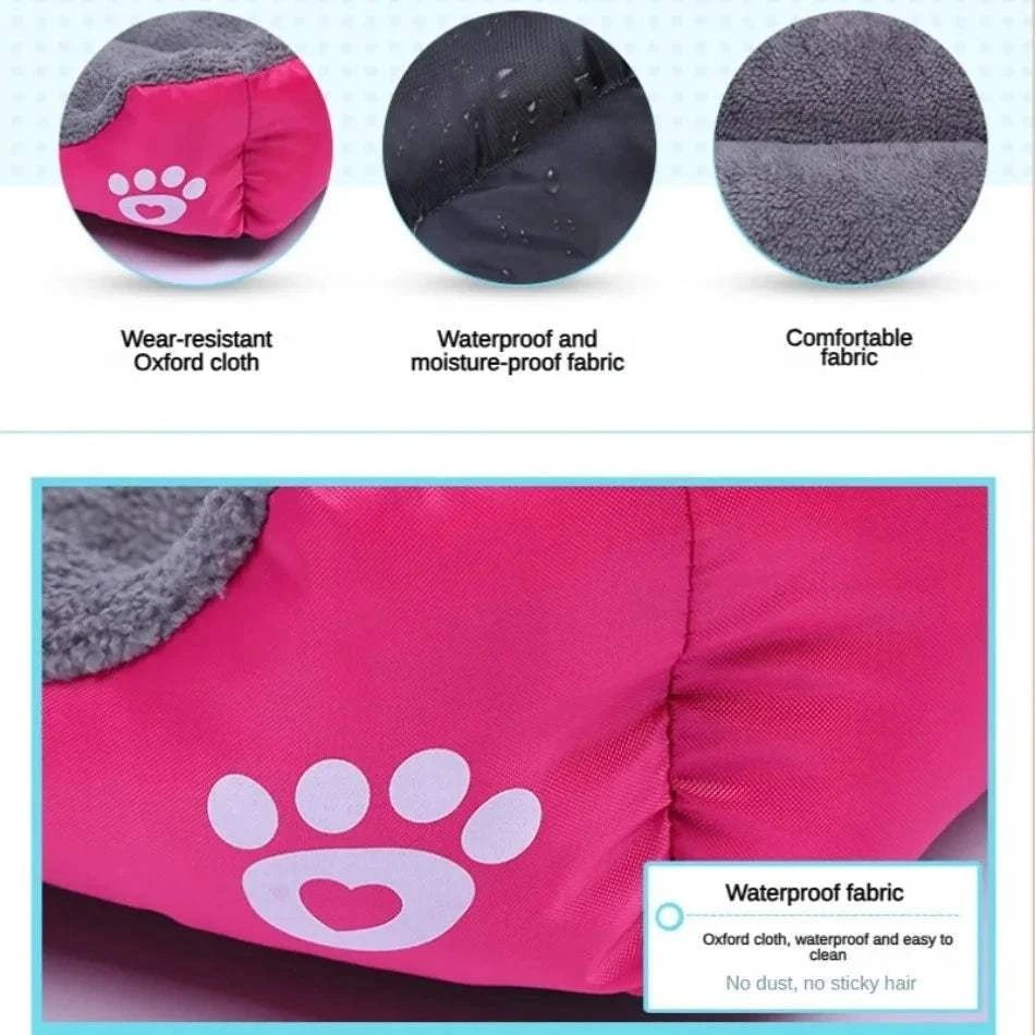 Orthopedic Dog Bed Large Waterproof Pet Bed – Washable Plush Mat