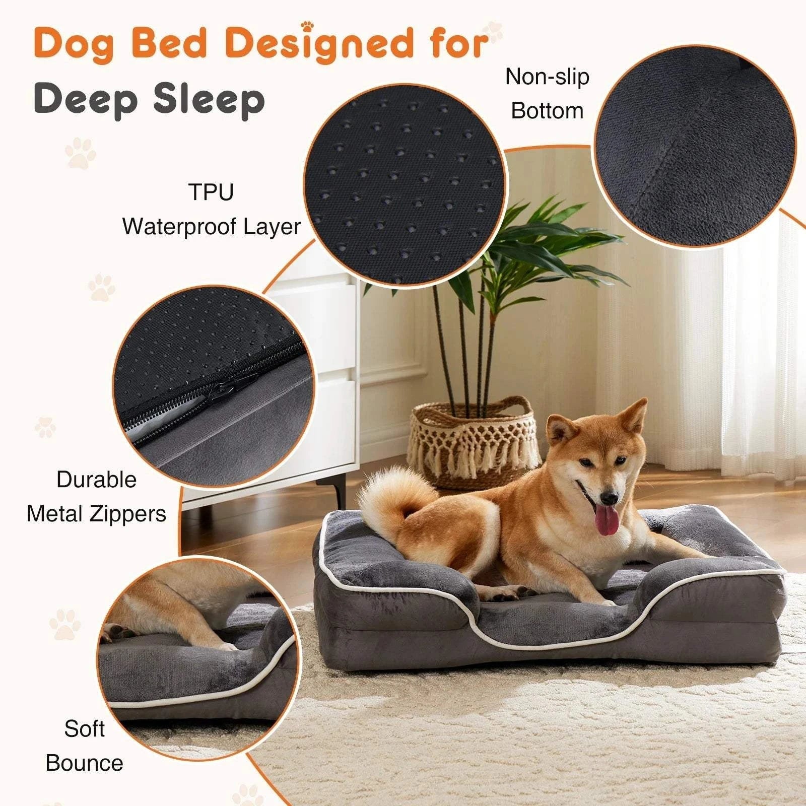 Orthopedic Dog Bed Orthopedic Memory Foam Dog Bed