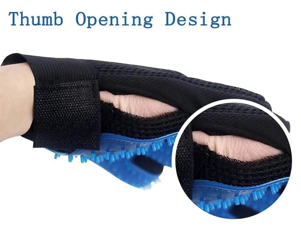 Pet Grooming Glove Random color M Pet Grooming Glove – Shedding & Massage Mitt for Dogs