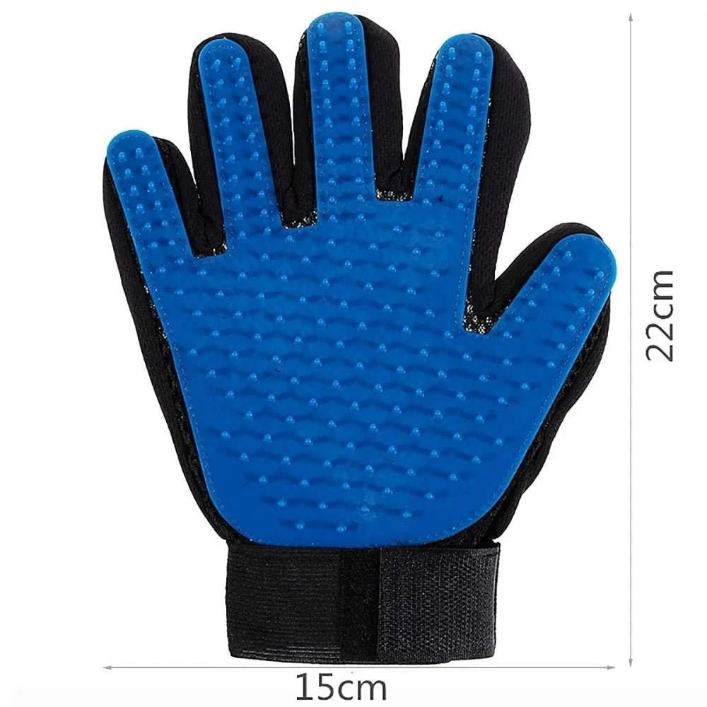 Pet Grooming Glove Random color M Pet Grooming Glove – Shedding & Massage Mitt for Dogs