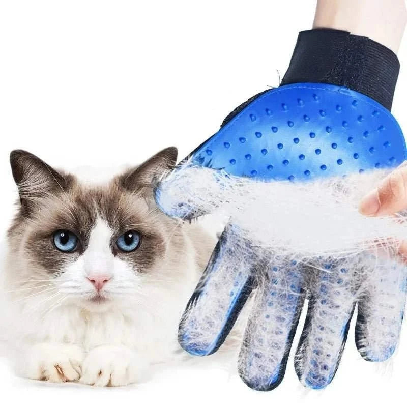 Pet Grooming Glove Random color M Pet Grooming Glove – Shedding & Massage Mitt for Dogs