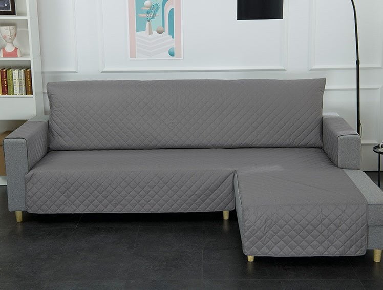 Pet-Proof Chaise Sofa Cove Gray / Left 320x270 cushion length 20 Pet-Proof Chaise Sofa Cover – Washable and Hair-Resistant