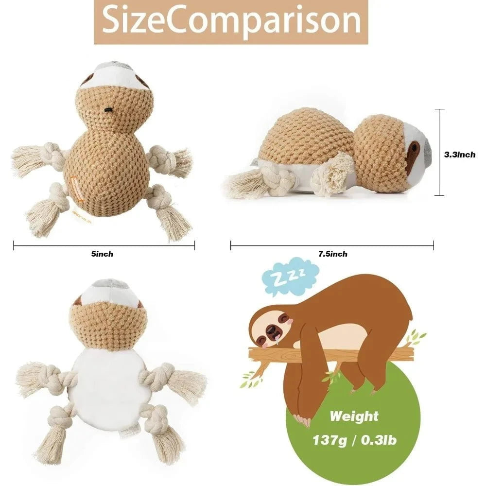 Squeaky Dog Toy Brown-1pc / United States Plush Panda Squeaky Dog Toy for Small Dogs