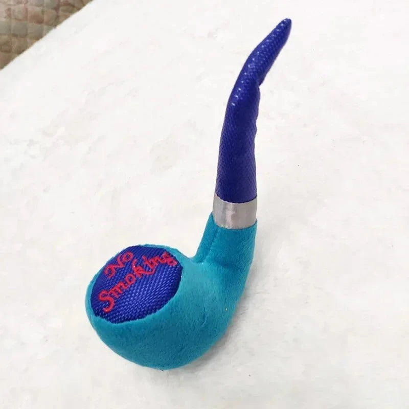 Plush Pipe Squeaky Dog Toy United States / blue / S 20 x 5cm Plush Pipe Squeaky Dog Toy – Soft & Durable Fun