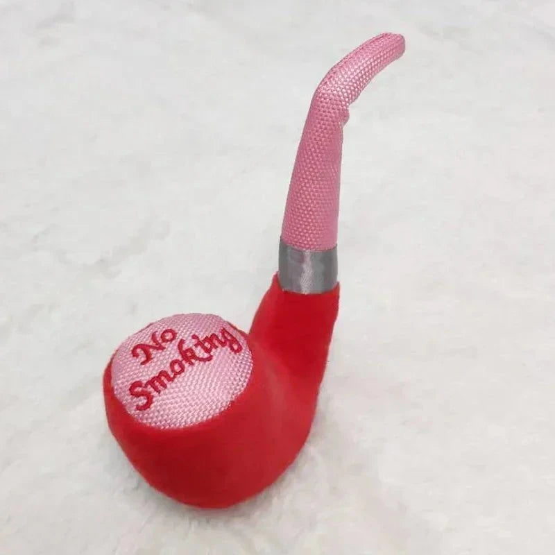 Plush Pipe Squeaky Dog Toy United States / red / S 20 x 5cm Plush Pipe Squeaky Dog Toy – Soft & Durable Fun