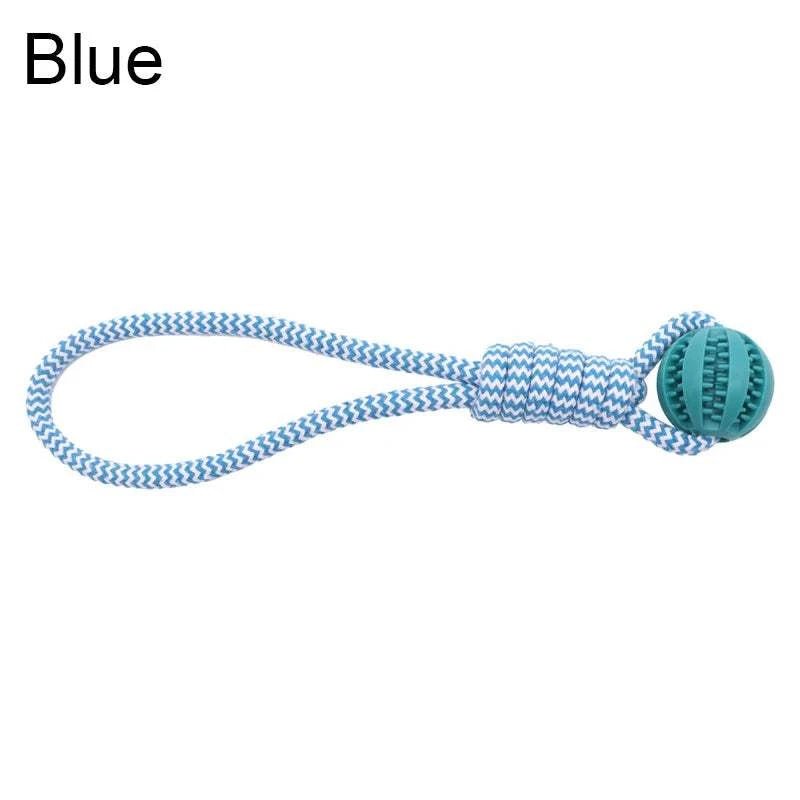 Rubber Dog Ball Blue / L Rubber Dog Ball – Treat Toy & Dental Chew in 3 Sizes
