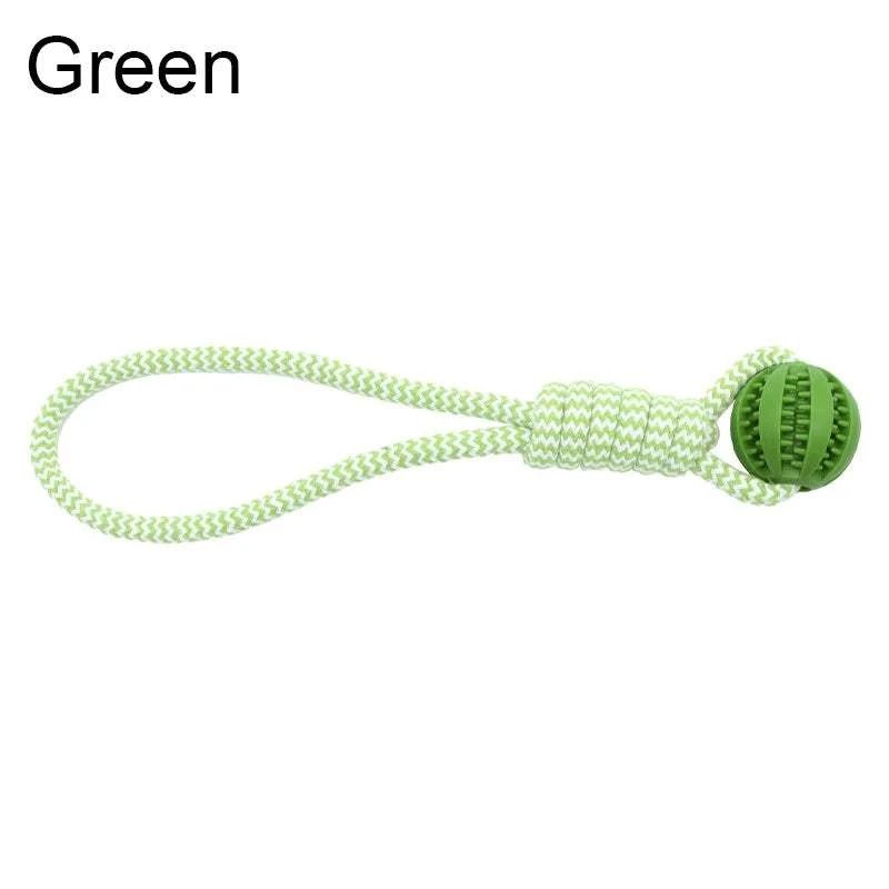 Rubber Dog Ball Green / L Rubber Dog Ball – Treat Toy & Dental Chew in 3 Sizes