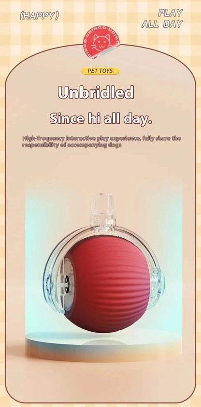 {{ Smart Rolling Dog Ball – Interactive USB Pet Toy }} dog and cat toy from ZoomieGood.