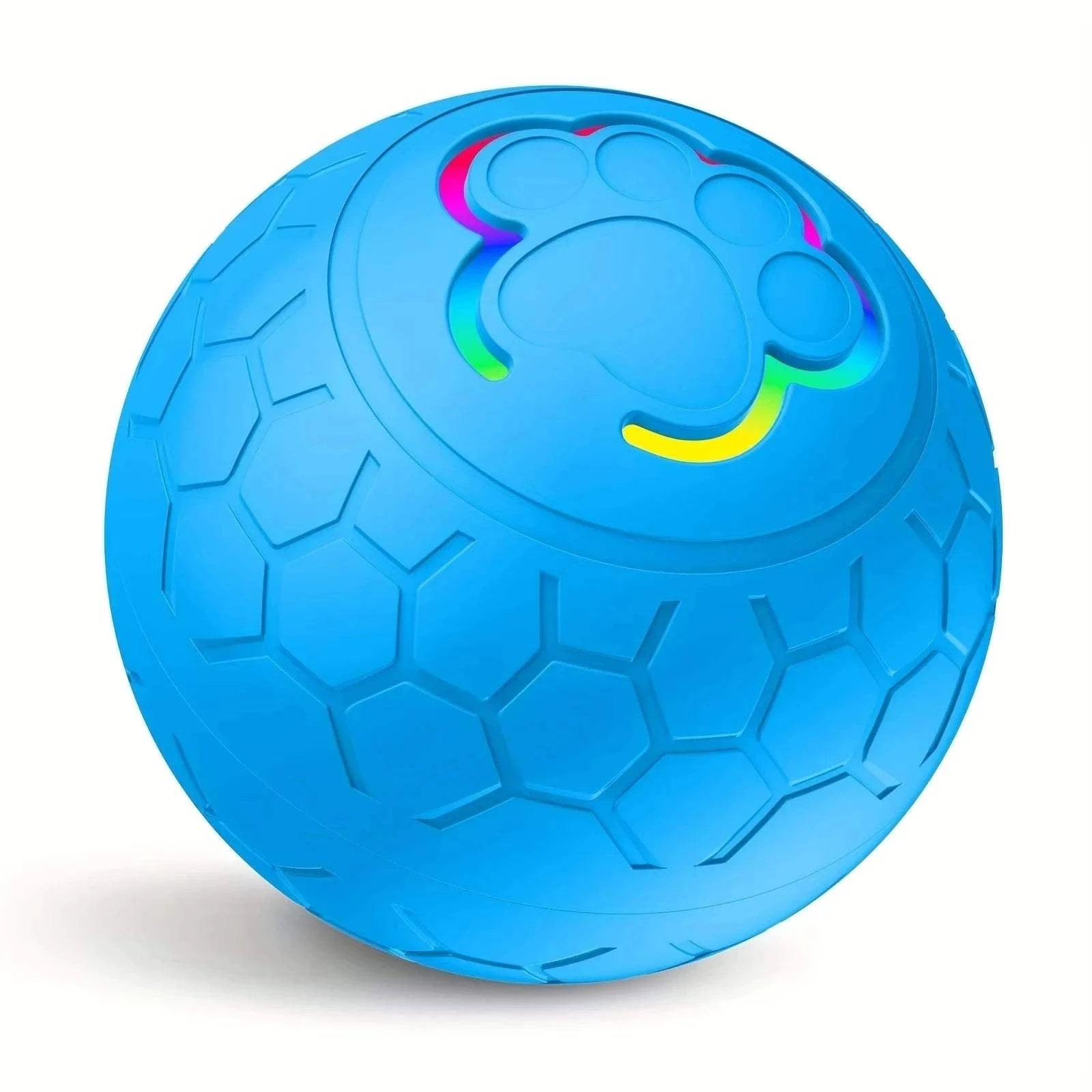 Smart USB Dog Toy Blue Ball 80mAh Smart USB Pet Toy Ball – Light-Up Bouncing Fun
