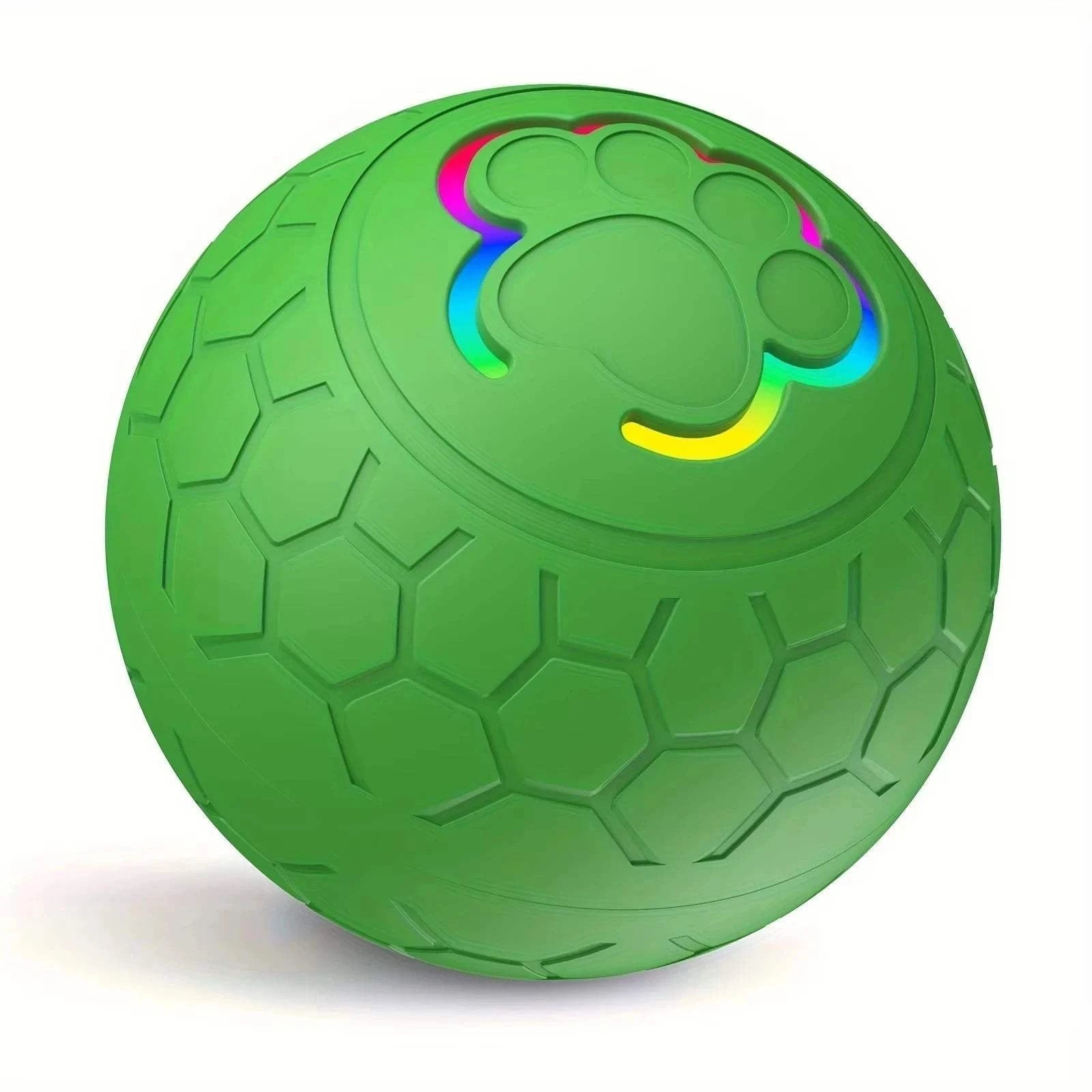 Smart USB Dog Toy Green Ball 300mAh Smart USB Pet Toy Ball – Light-Up Bouncing Fun