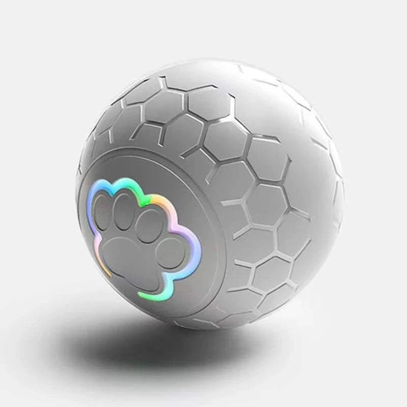 Smart USB Dog Toy Grey Ball 300mAh 1 Smart USB Pet Toy Ball – Light-Up Bouncing Fun