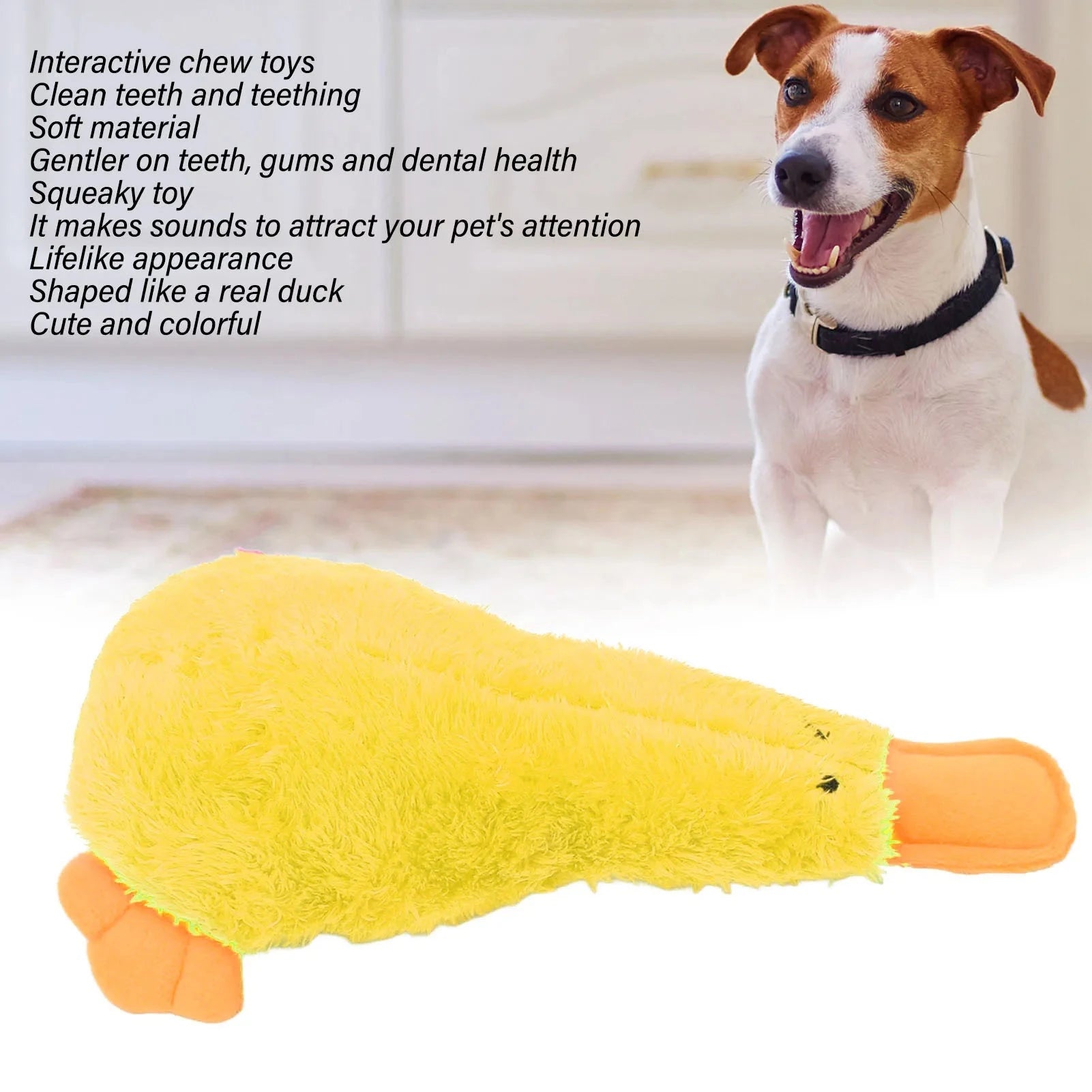 Squeaky Bird Plush Dog Toy Yellow / United States Squeaky Bird Plush Dog Toy – Soft & Interactive