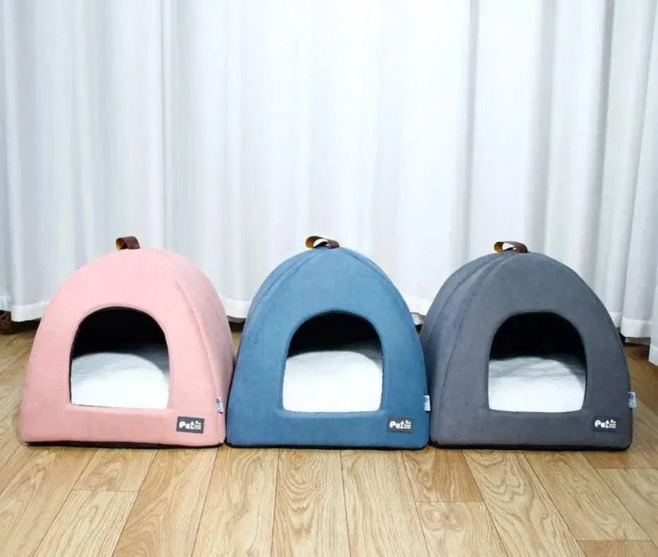 Pet Tent Bed Warm Pet Tent Bed – Cozy Yurt for Cats & Small Dogs