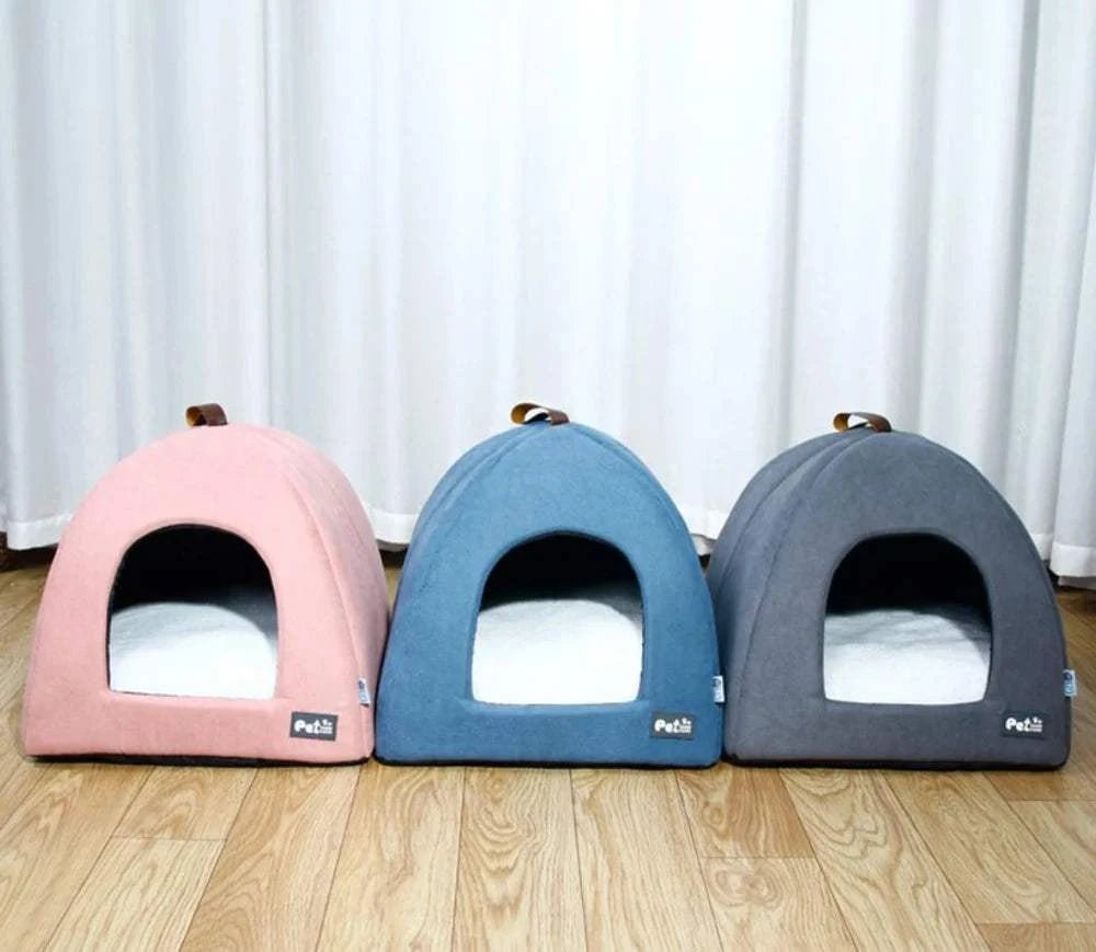 Pet Tent Bed Warm Pet Tent Bed – Cozy Yurt for Cats & Small Dogs